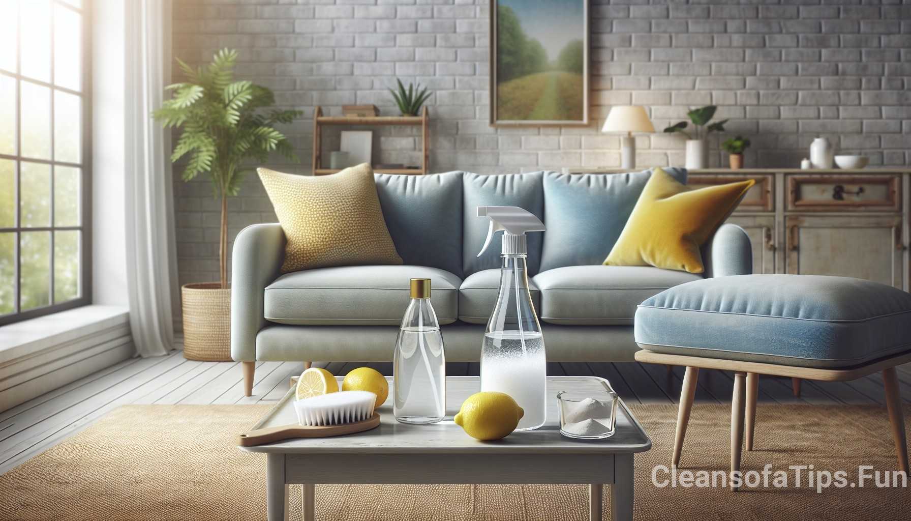 Illustration for section: Instructions: - diy upholstery cleaners