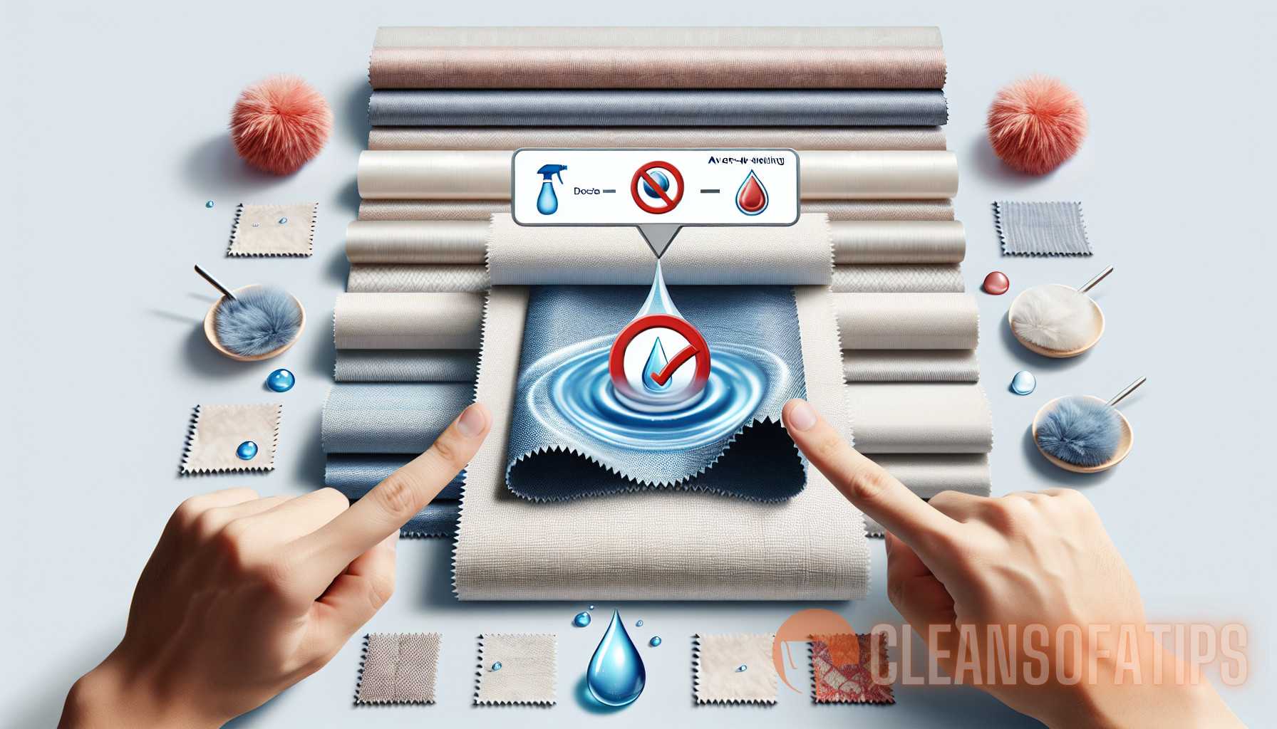 Illustration for section: No drying time required Less risk of over-wetting and damage to upholstery Suitable for delicate or  - upholstery cleaning