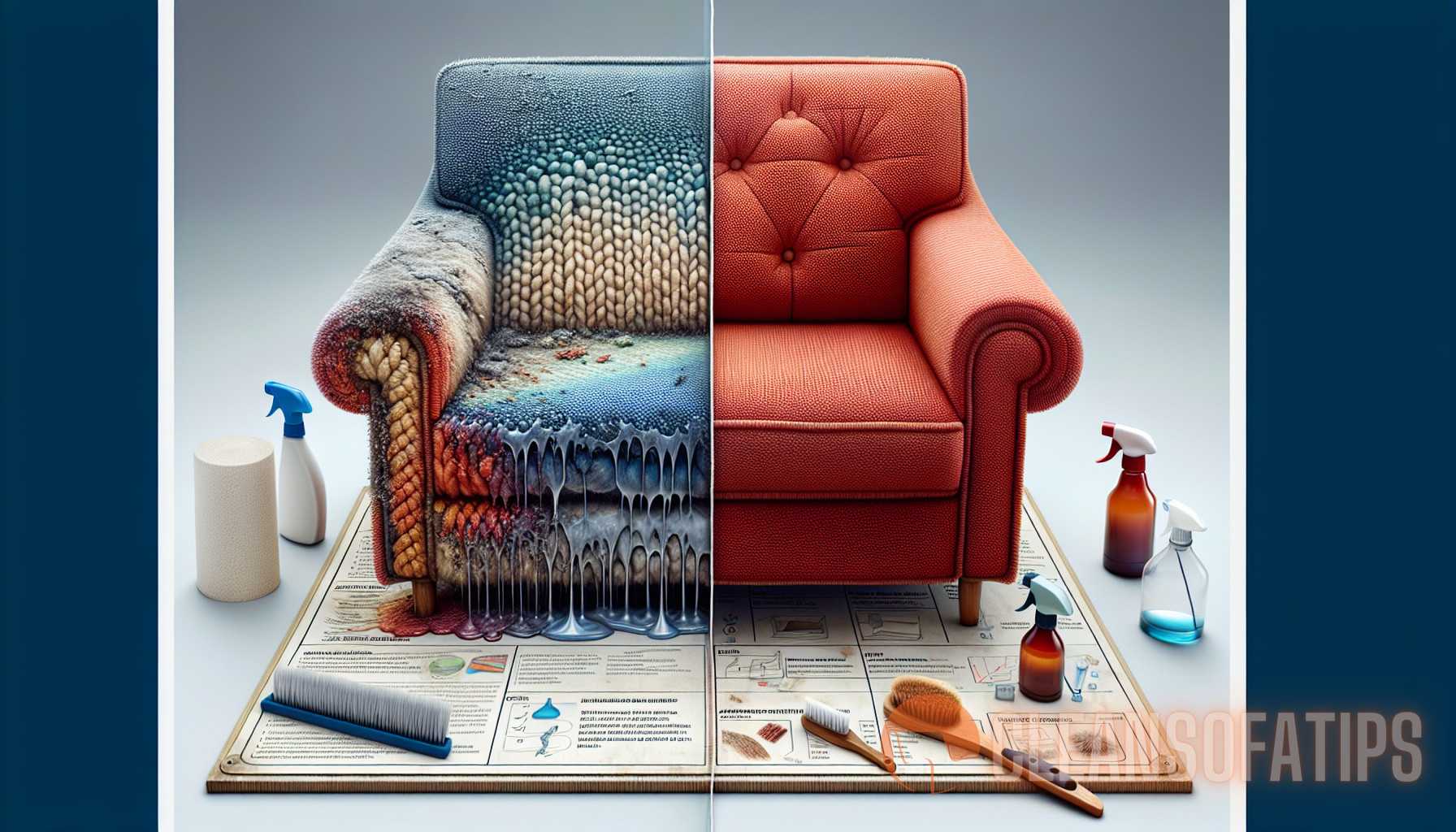 Illustration for section: - An article available at https://cleansofatips.fun/professional-services/wet-or-dry-the-ultimate-sc - upholstery preservation