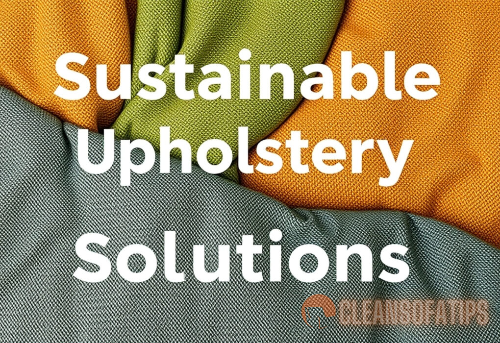 Sustainable upholstery solutions with natural materials