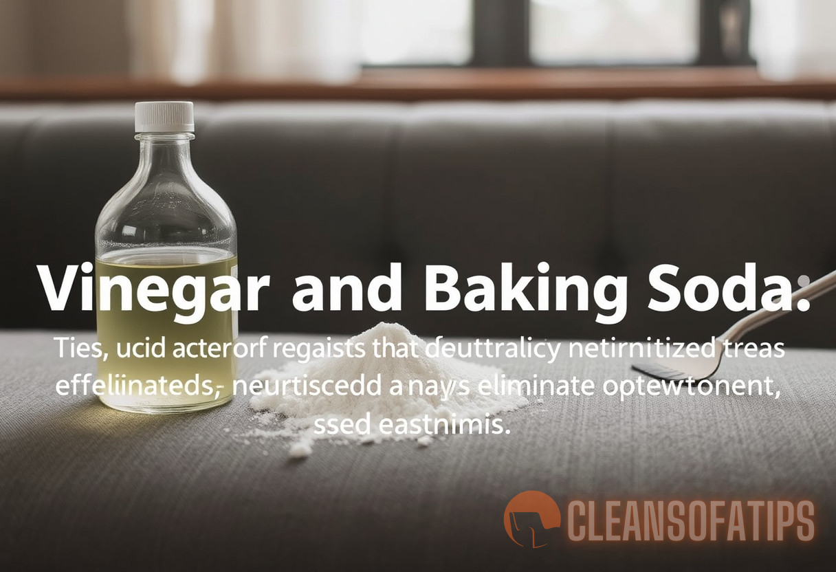 Illustration for section: Vinegar and Baking Soda: Natural cleaning agents that effectively neutralize odors and may eliminate - upholstery microbiome insights