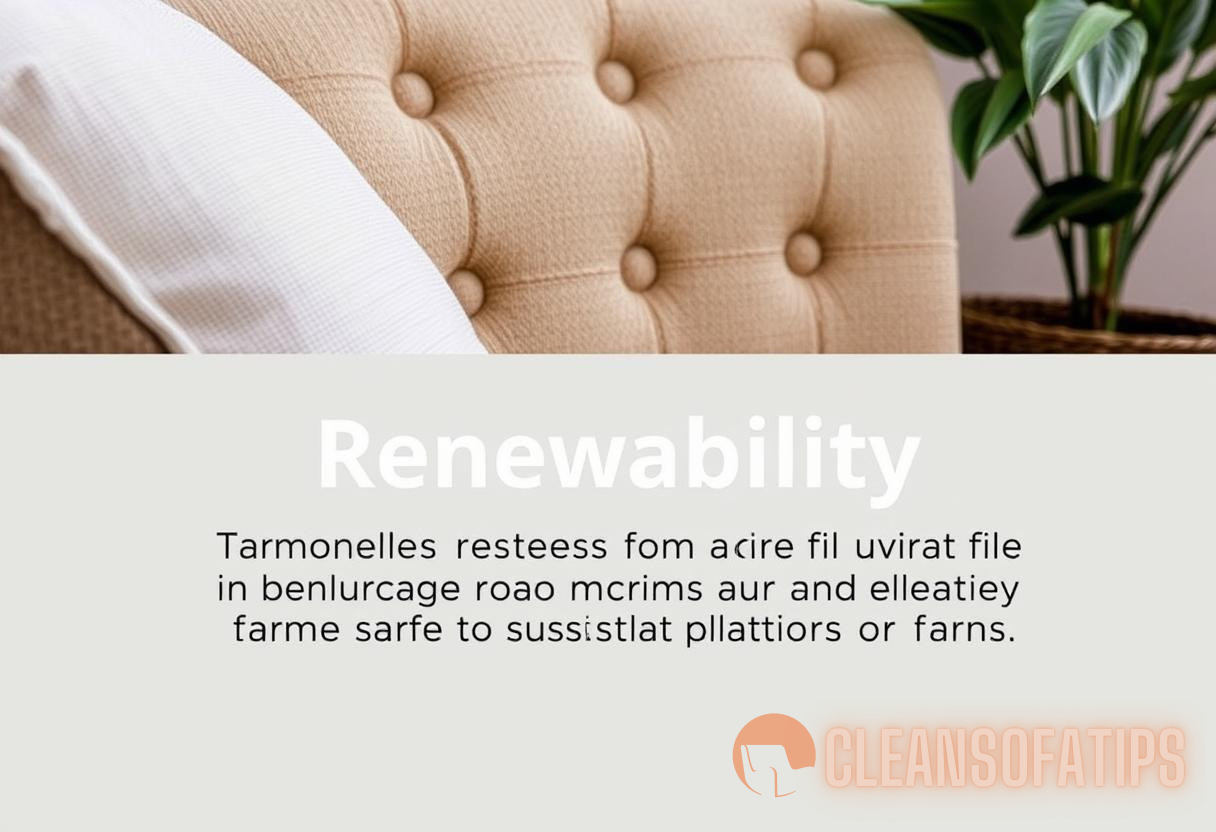 Illustration for section: Renewability: The materials chosen for natural upholstery are renewable and often come from sustaina - natural upholstery innovations